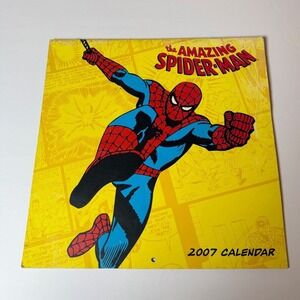 The Amazing Spider Man 2007‎ Calendar Marvel Comics Wall Art UNUSED